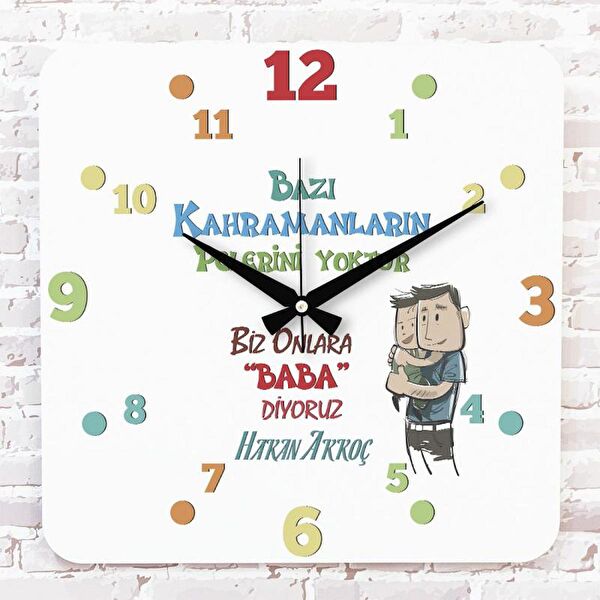 PERA LAZER KESİM Dekoratif Duvar Saati