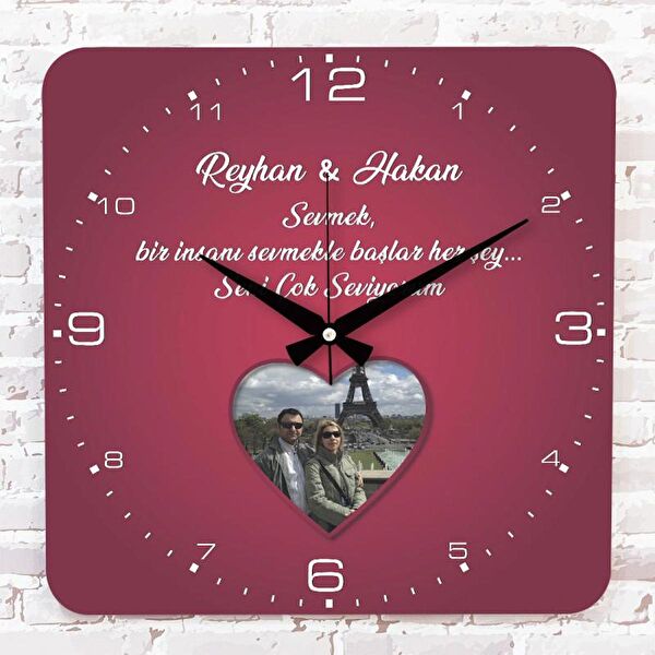 PERA LAZER KESİM Dekoratif Duvar Saati