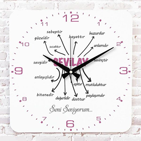 PERA LAZER KESİM Dekoratif Duvar Saati