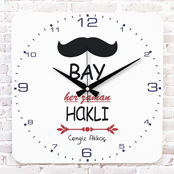 PERA LAZER KESİM Dekoratif Duvar Saati