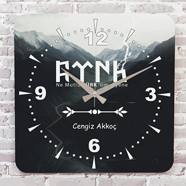 PERA LAZER KESİM Dekoratif Duvar Saati