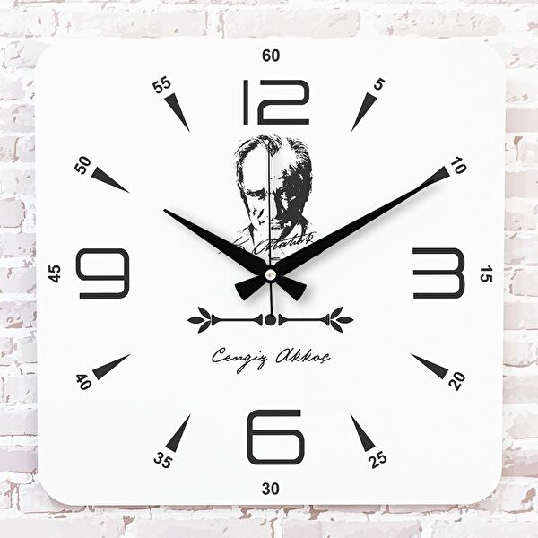 PERA LAZER KESİM Dekoratif Duvar Saati