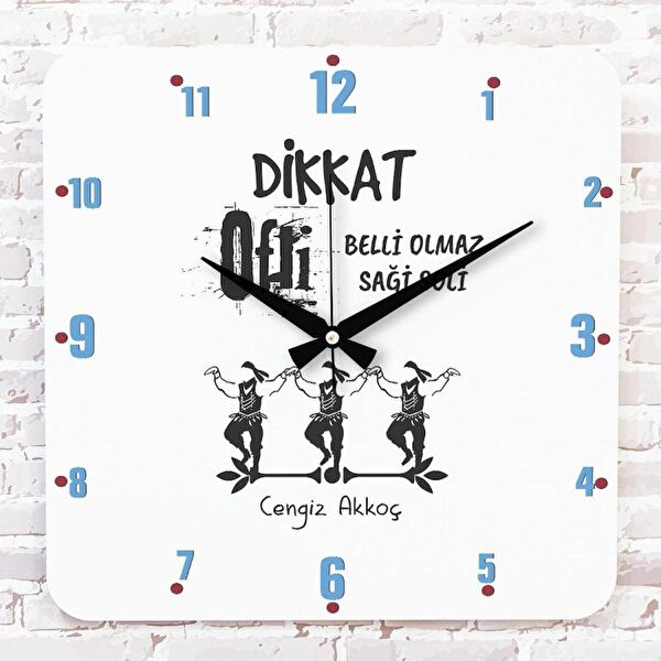 PERA LAZER KESİM Dekoratif Duvar Saati