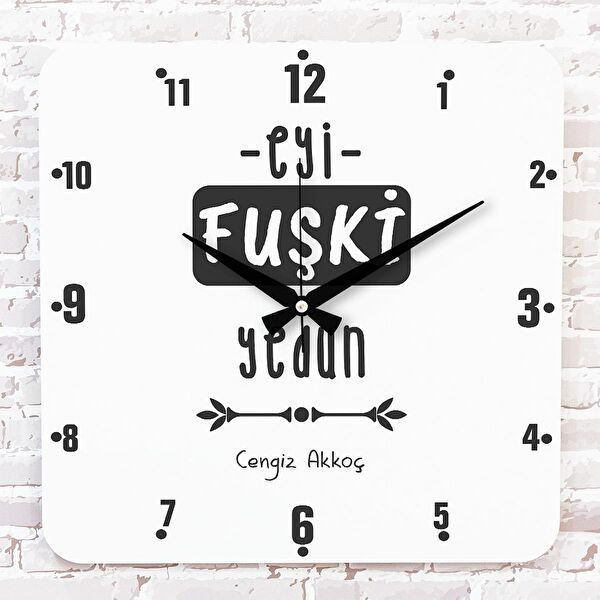 PERA LAZER KESİM Dekoratif Duvar Saati