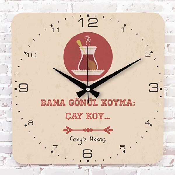 PERA LAZER KESİM Dekoratif Duvar Saati