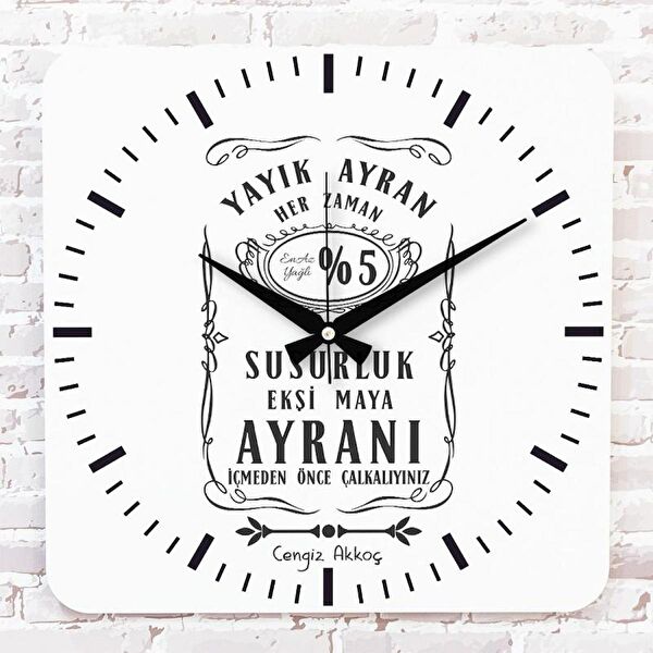 PERA LAZER KESİM Dekoratif Duvar Saati