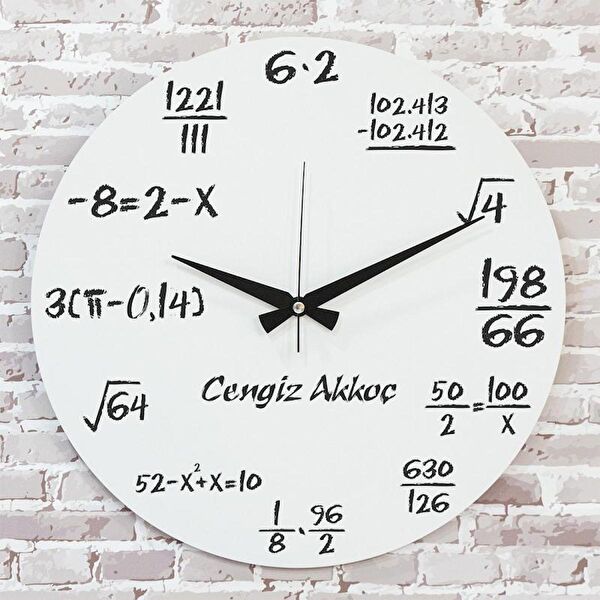 PERA LAZER KESİM Dekoratif Duvar Saati