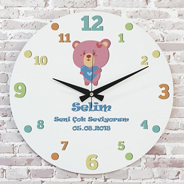 PERA LAZER KESİM Dekoratif Duvar Saati