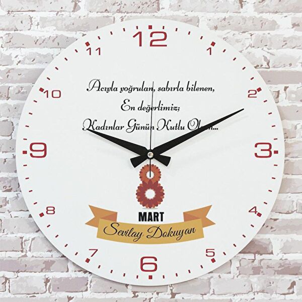 PERA LAZER KESİM Dekoratif Duvar Saati