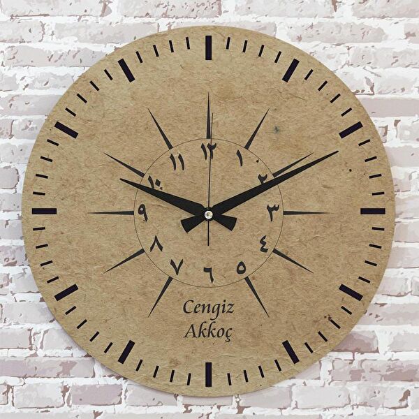 PERA LAZER KESİM Dekoratif Duvar Saati