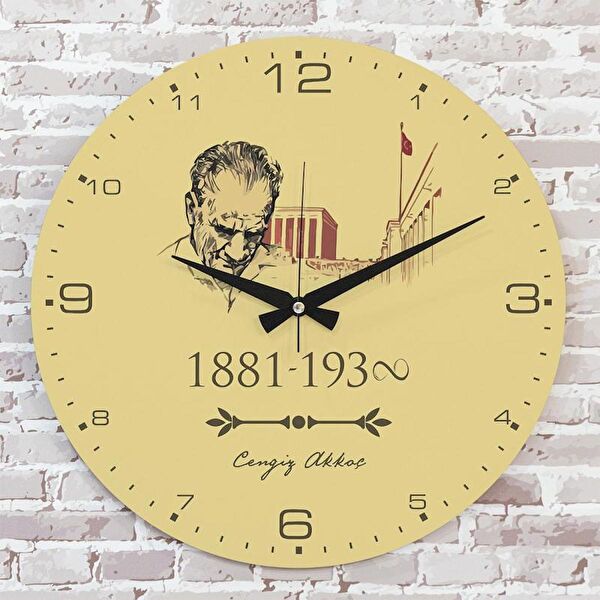 PERA LAZER KESİM Dekoratif Duvar Saati