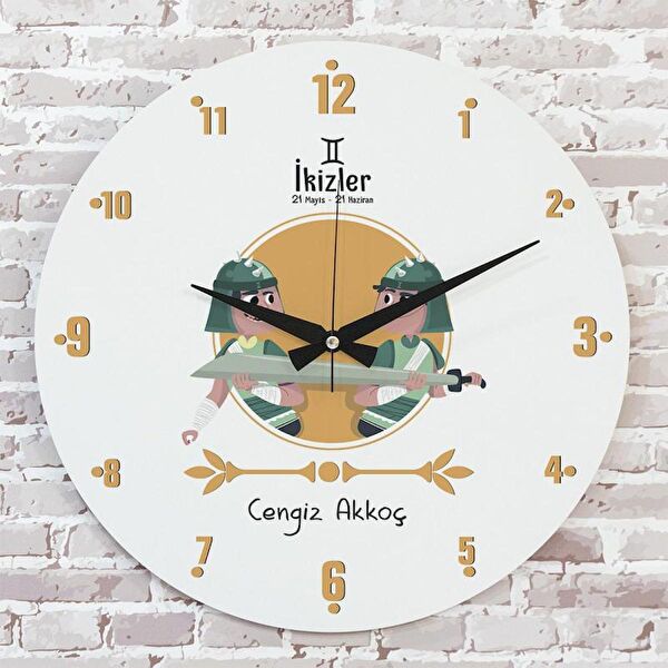 PERA LAZER KESİM Dekoratif Duvar Saati