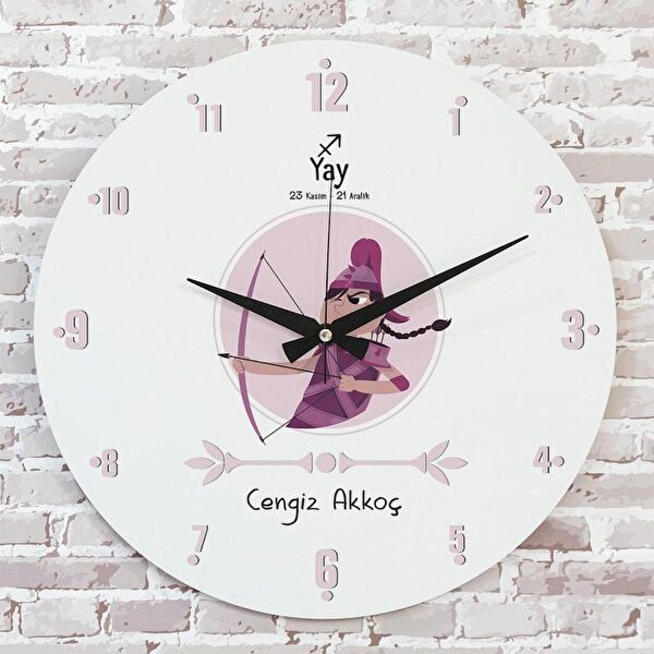 PERA LAZER KESİM Dekoratif Duvar Saati
