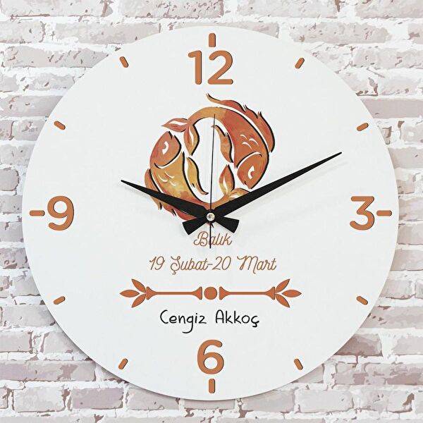 PERA LAZER KESİM Dekoratif Duvar Saati