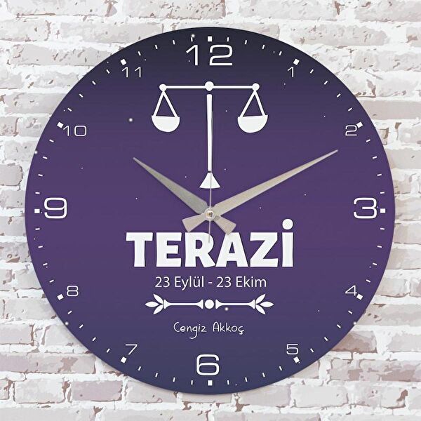 PERA LAZER KESİM Dekoratif Duvar Saati