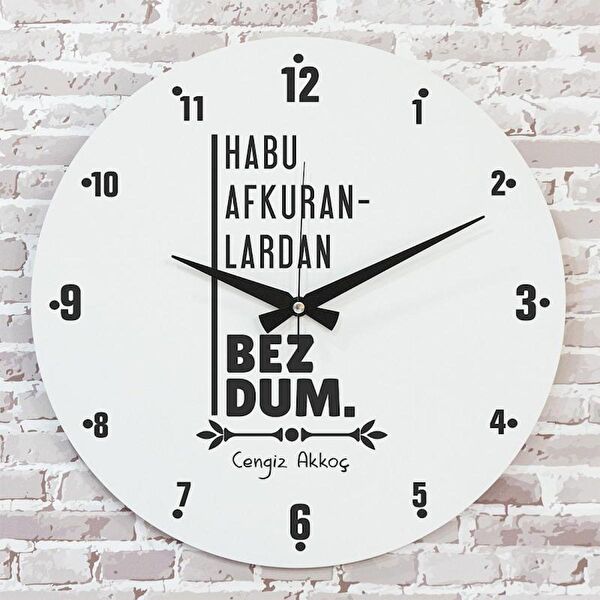 PERA LAZER KESİM Dekoratif Duvar Saati