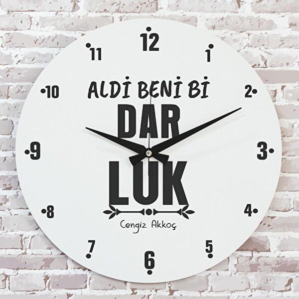 PERA LAZER KESİM Dekoratif Duvar Saati