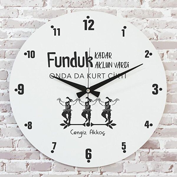 PERA LAZER KESİM Dekoratif Duvar Saati