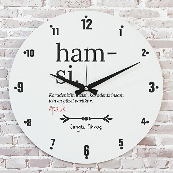 PERA LAZER KESİM Dekoratif Duvar Saati