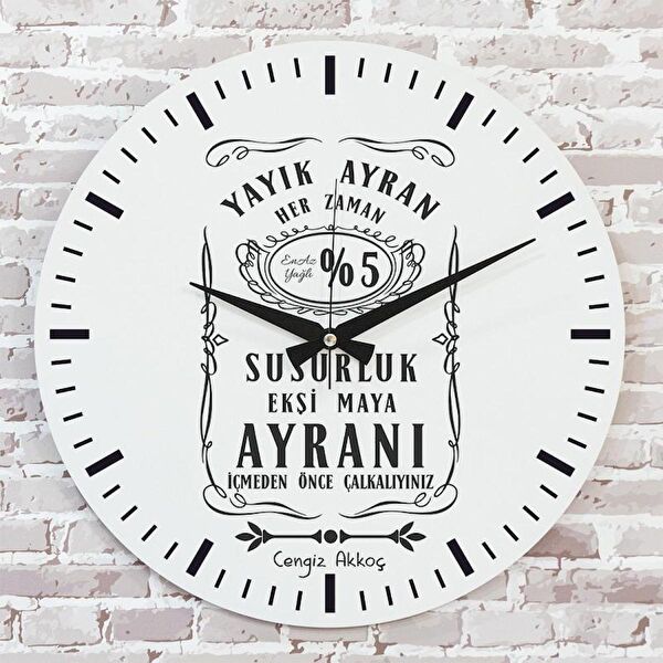 PERA LAZER KESİM Dekoratif Duvar Saati