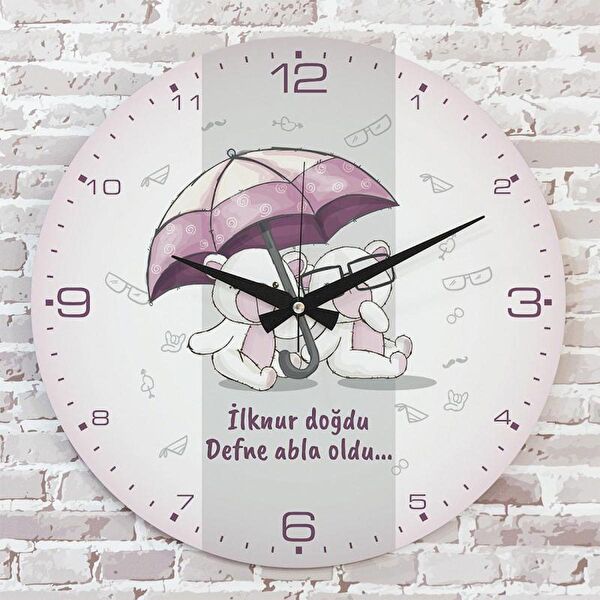 PERA LAZER KESİM Dekoratif Duvar Saati