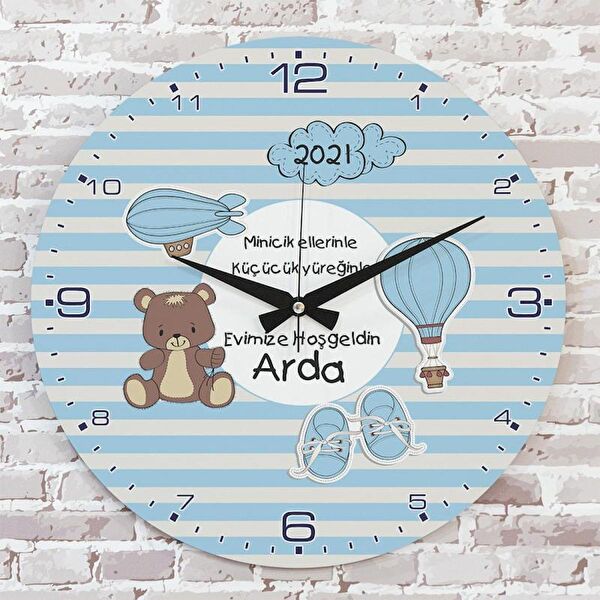 PERA LAZER KESİM Dekoratif Duvar Saati