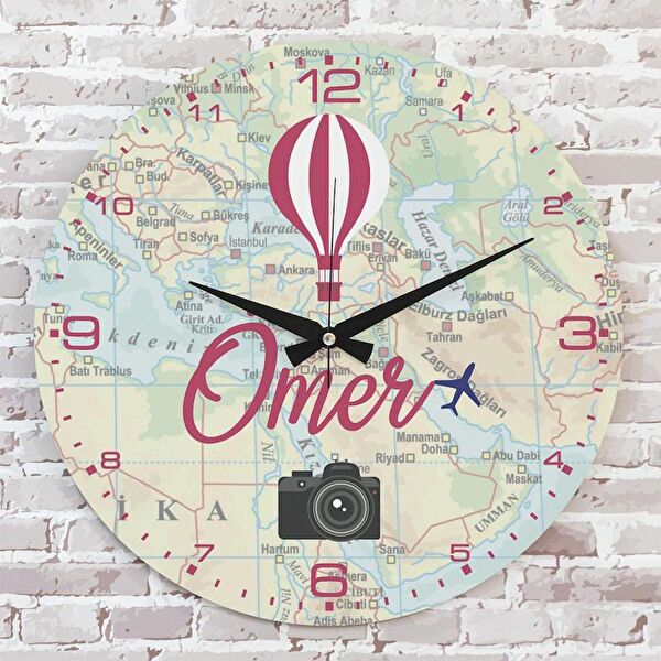 PERA LAZER KESİM Dekoratif Duvar Saati