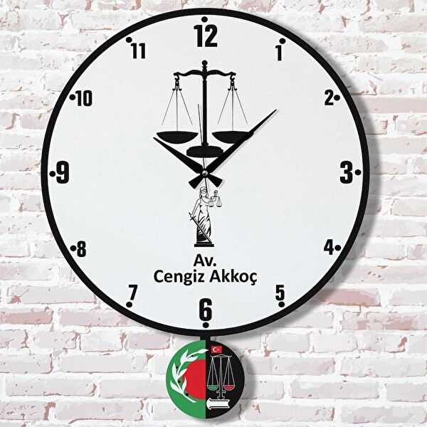 PERA LAZER KESİM Sarkaçlı Saat