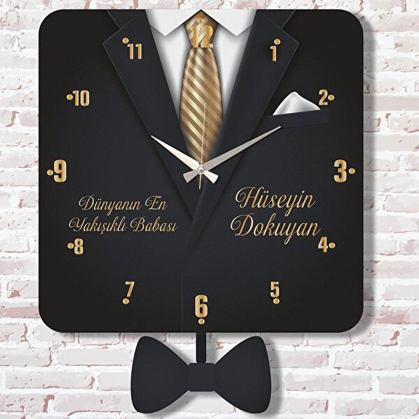 PERA LAZER KESİM Sarkaçlı Saat