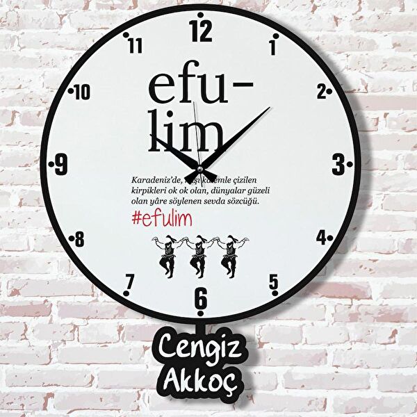 PERA LAZER KESİM Sarkaçlı Saat