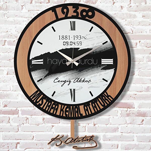 PERA LAZER KESİM Sarkaçlı Saat