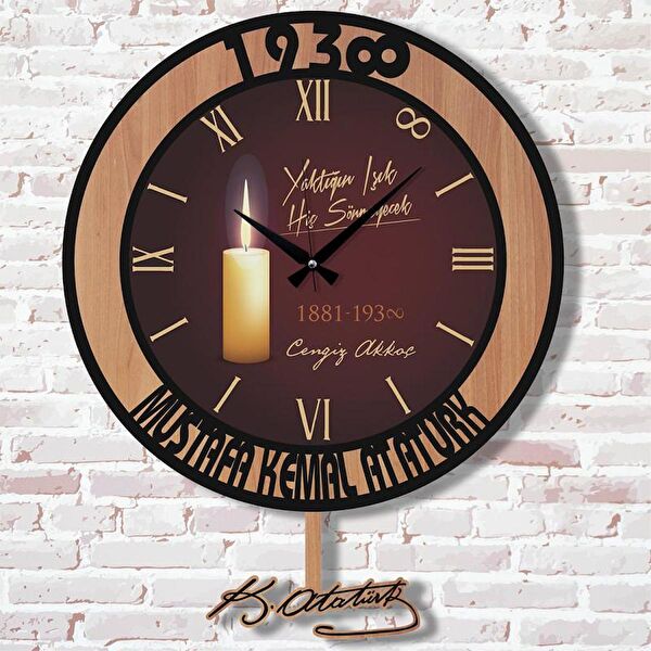 PERA LAZER KESİM Sarkaçlı Saat