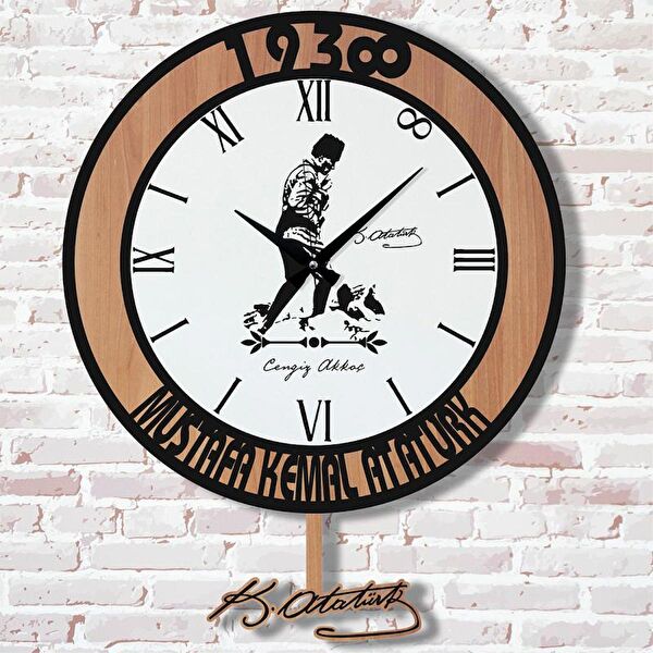 PERA LAZER KESİM Sarkaçlı Saat