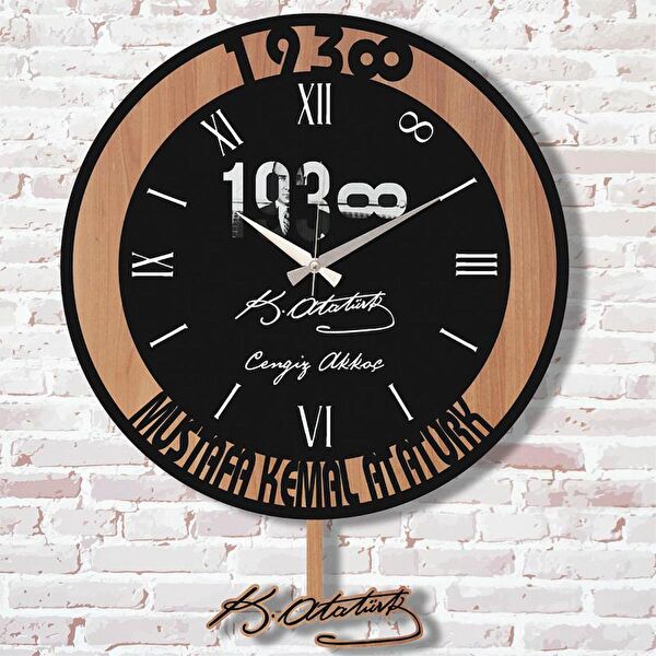 PERA LAZER KESİM Sarkaçlı Saat