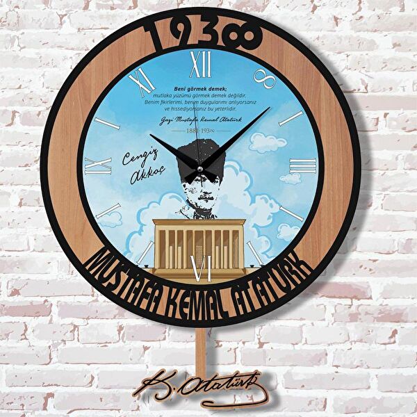 PERA LAZER KESİM Sarkaçlı Saat