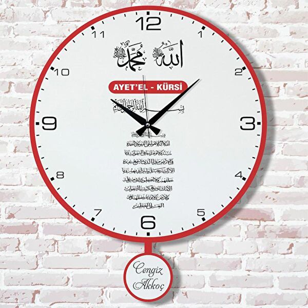 PERA LAZER KESİM Sarkaçlı Saat