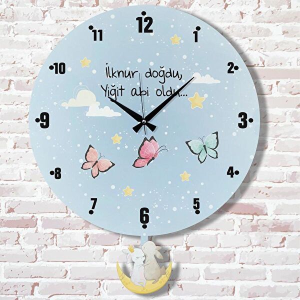 PERA LAZER KESİM Sarkaçlı Saat