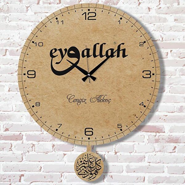 PERA LAZER KESİM Sarkaçlı Saat