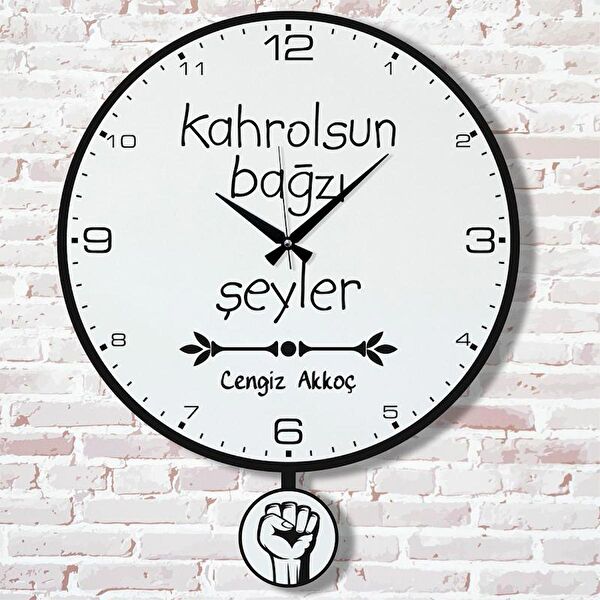 PERA LAZER KESİM Sarkaçlı Saat