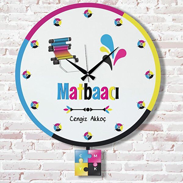 PERA LAZER KESİM Sarkaçlı Saat