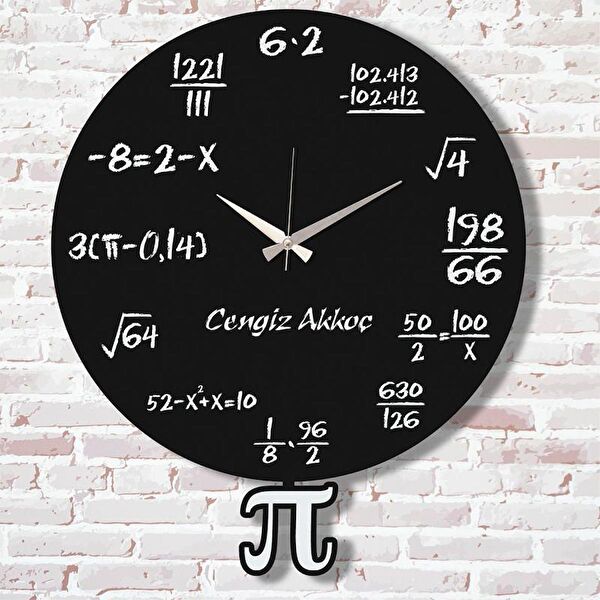 PERA LAZER KESİM Sarkaçlı Saat