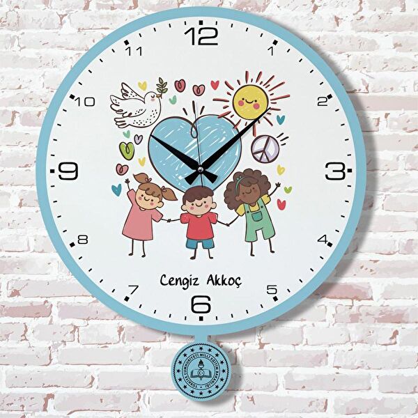 PERA LAZER KESİM Sarkaçlı Saat