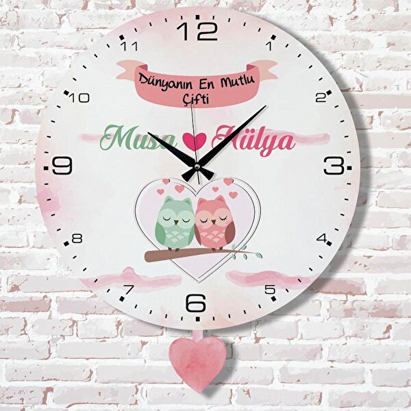 PERA LAZER KESİM Sarkaçlı Saat