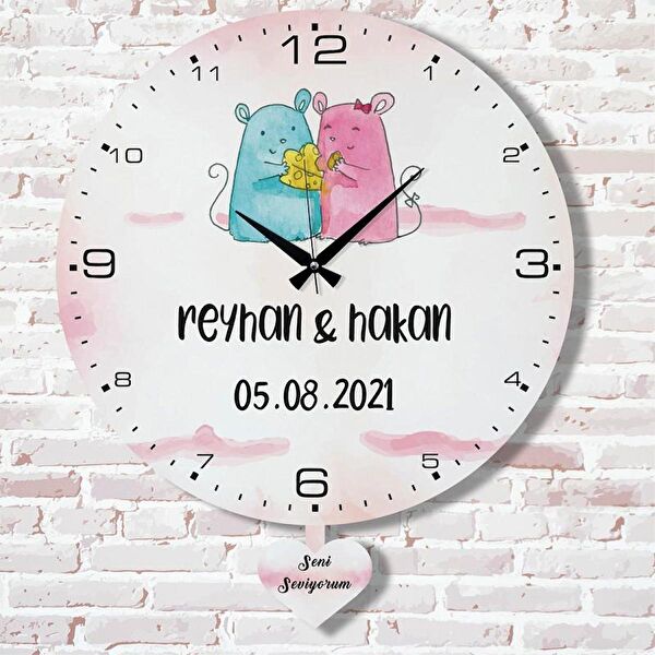 PERA LAZER KESİM Sarkaçlı Saat