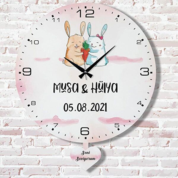 PERA LAZER KESİM Sarkaçlı Saat