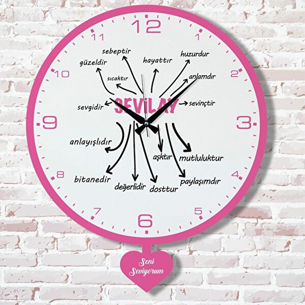 PERA LAZER KESİM Sarkaçlı Saat