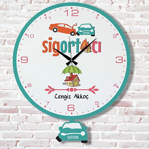 PERA LAZER KESİM Sarkaçlı Saat