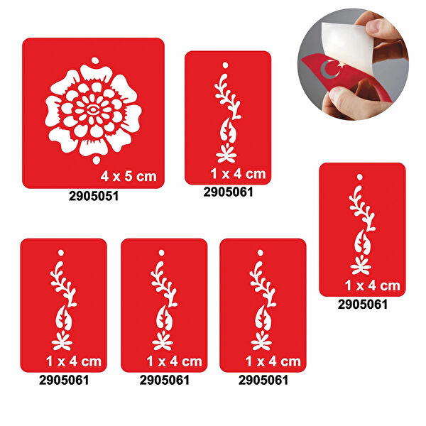 Alsepeteavm Geçici Dövme, Şablonları