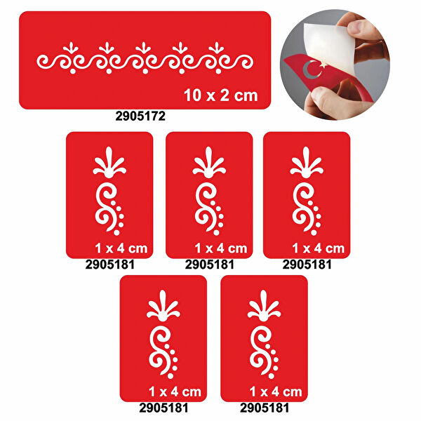 Alsepeteavm Geçici Dövme, Şablonları