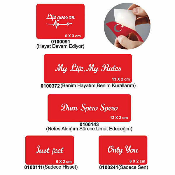 Alsepeteavm Geçici Dövme, Şablonları